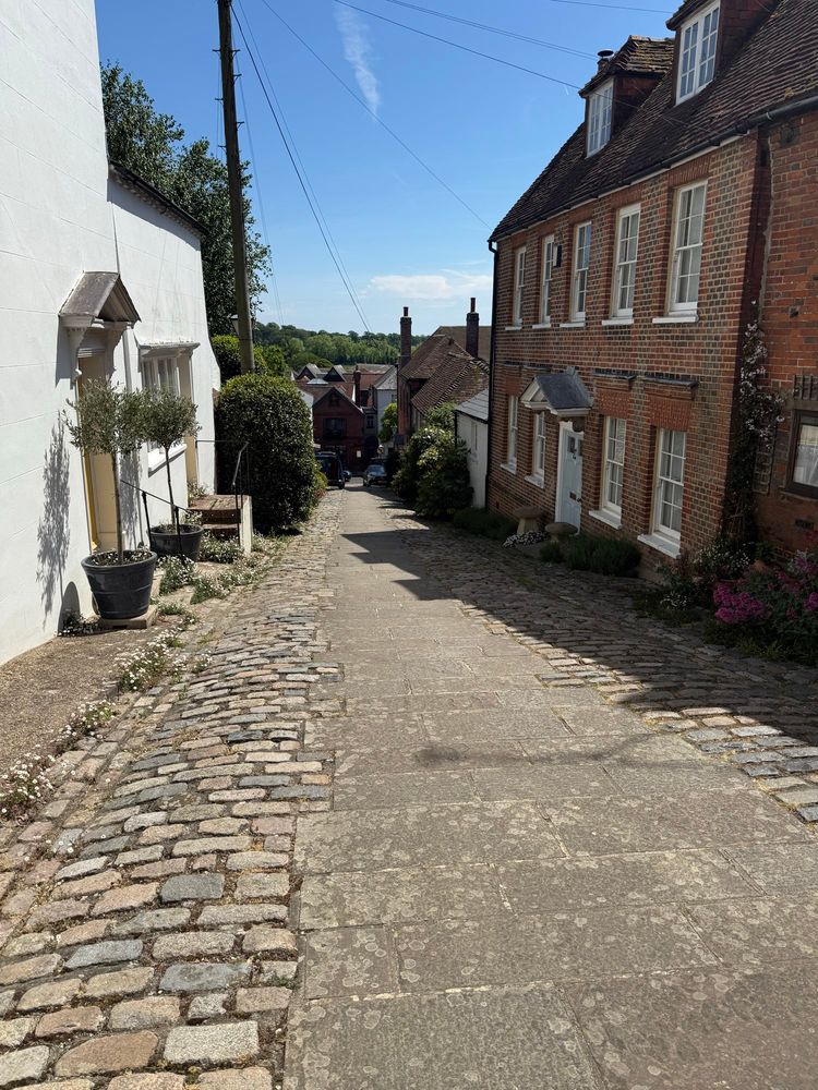 A steep road