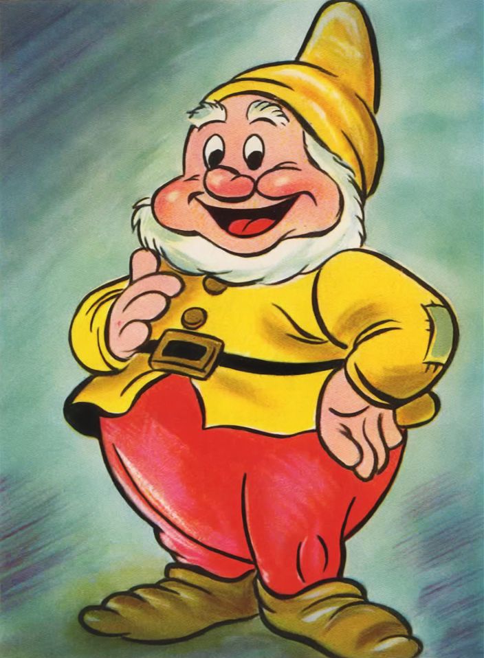 A portrait of the dwarf Happy.