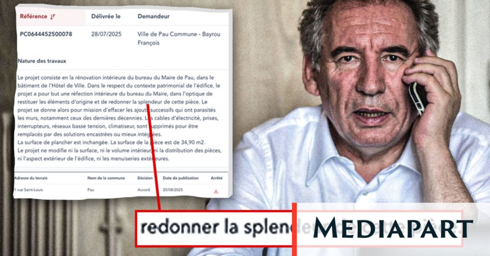 Le premier ministre a engagé pendant l’été des travaux de rénovation pour son bureau à Pau. Montant de la facture : 40 000 euros, selon les informations de Mediapart. Une dépense politiquement inflam…