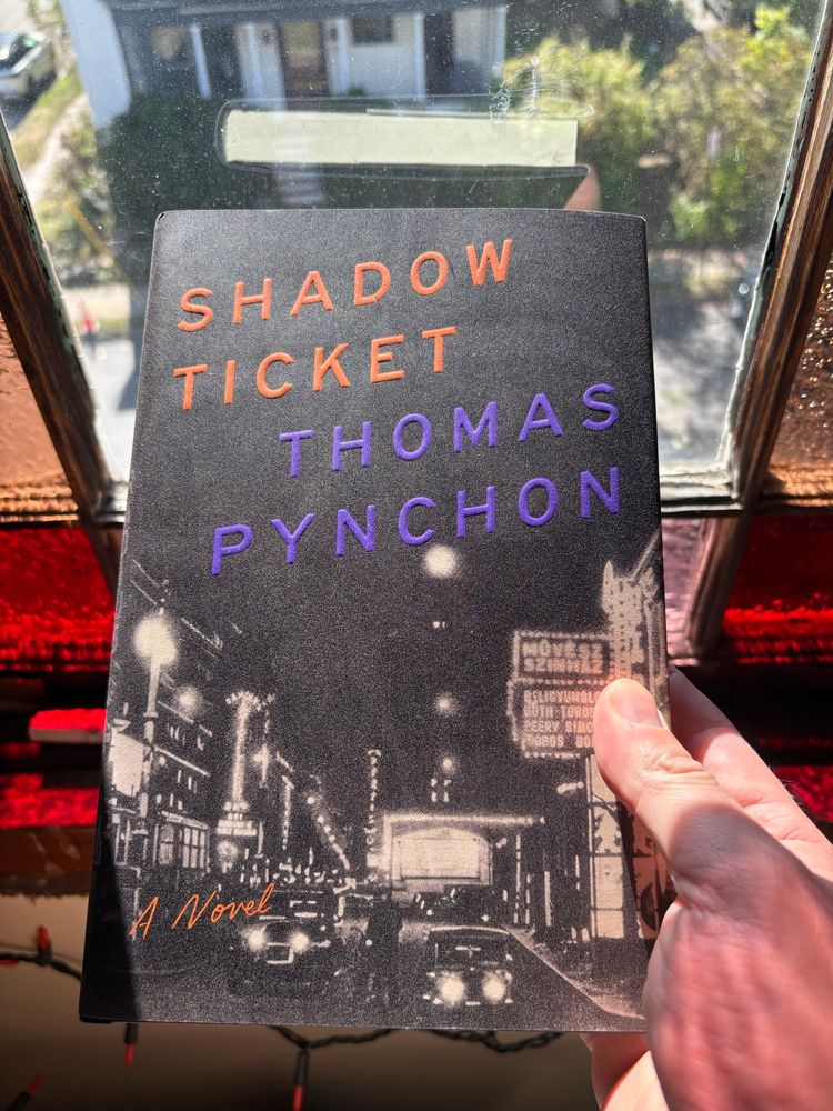 Thomas Pynchon’s new novel Shadow Ticket, just released. 