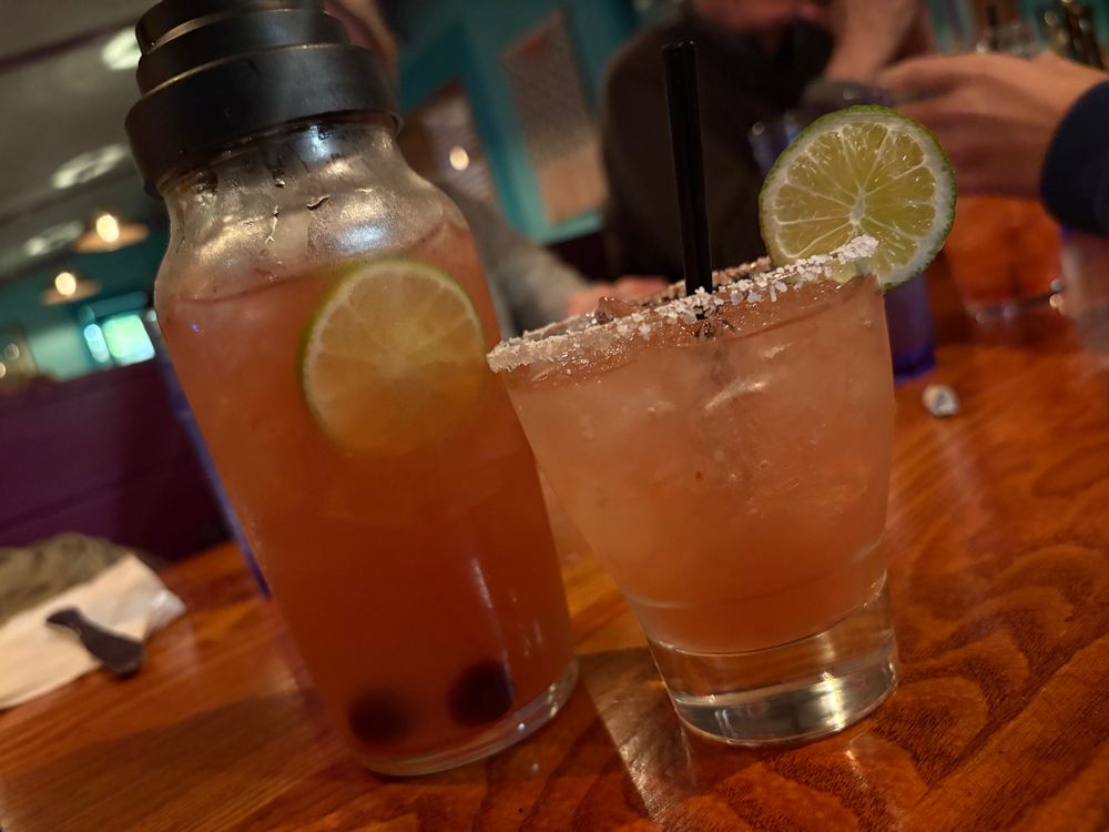 A margarita next to a...tumbler or carafe of additional margaritas? This was at least 3.14 drinks. I had no idea. 