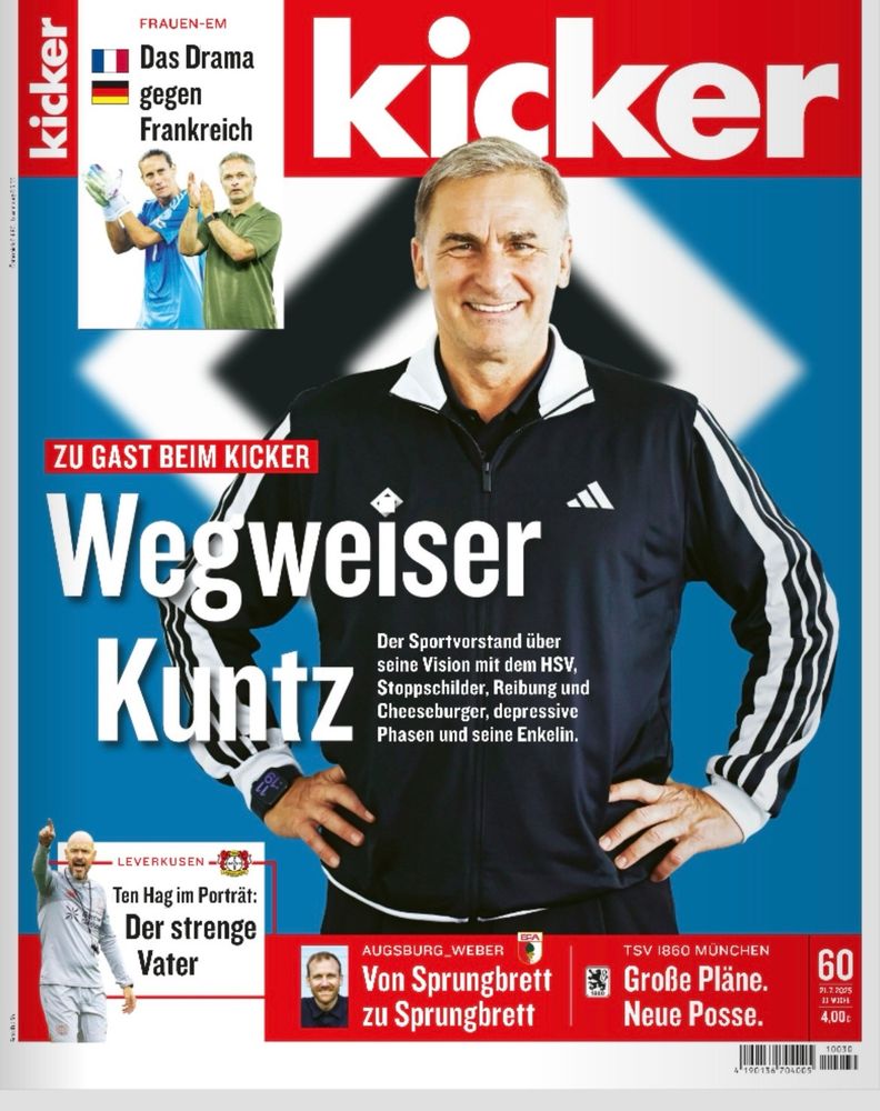 Kicker-Titel vom Montag mit Stefan Kuntz