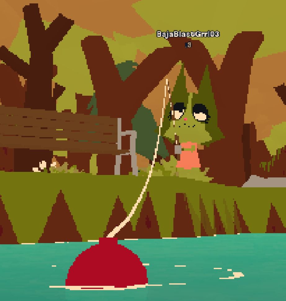 screenshot of the game 'webfishing'
