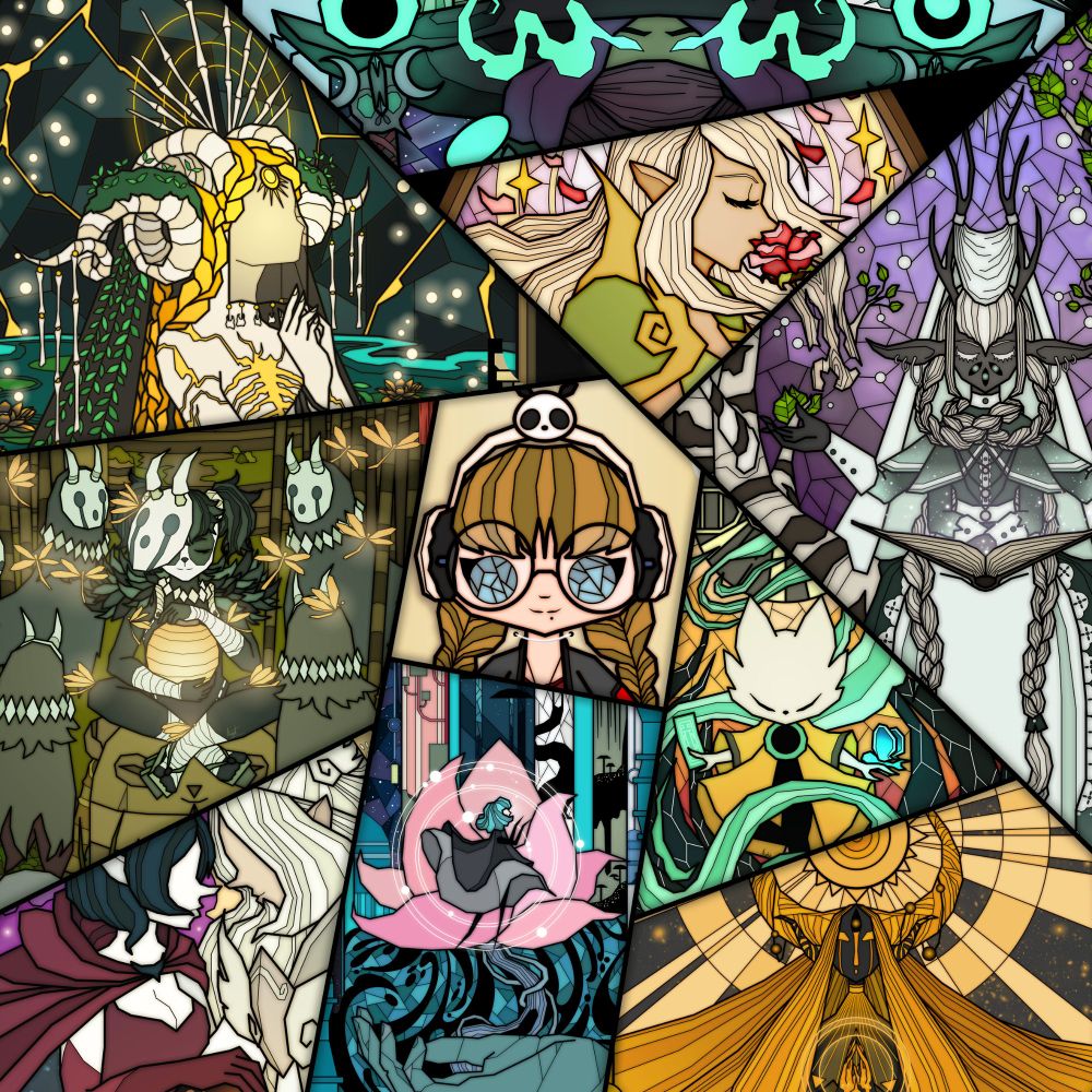 ArtVSArtist 2025. Résumé en image de la plupart de mes travaux réalisés en 2025. L'enssemble de mes productions peuvent être retrouvés sur mon profil