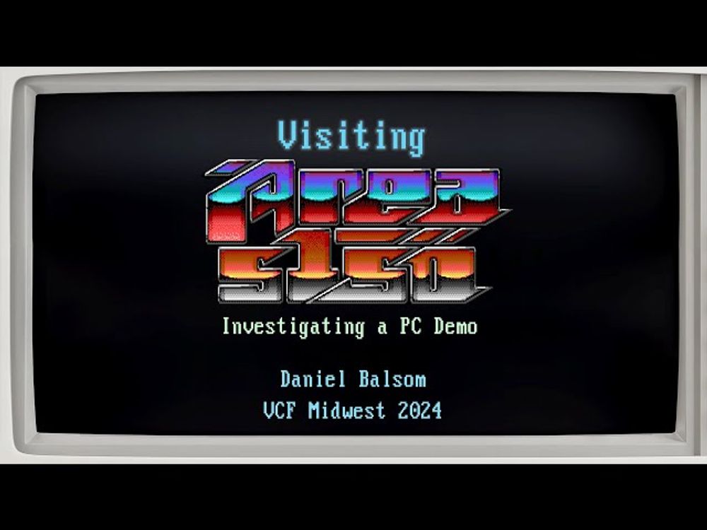 Visiting Area 5150: Investigating a PC Demo | VCFMW 19 (2024)