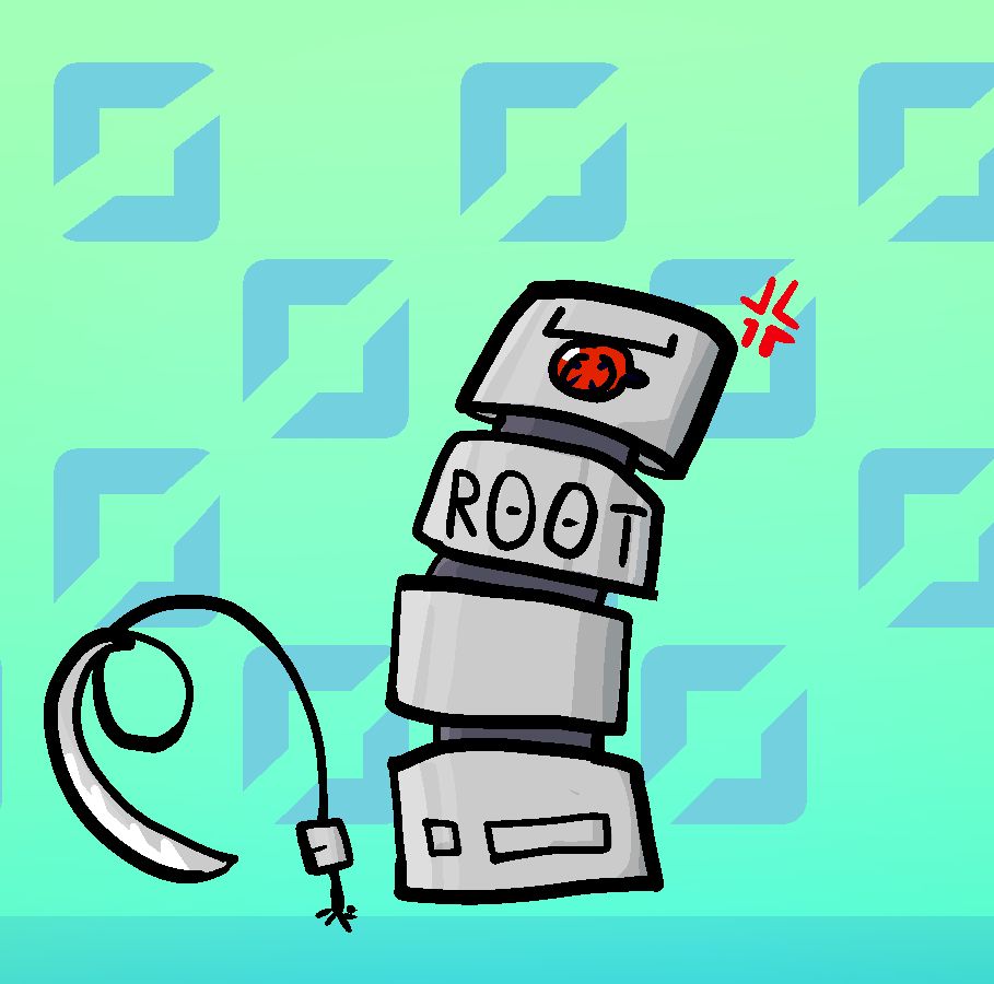 R00T.  Towerlike body.  A single claw sticks out of the ground.