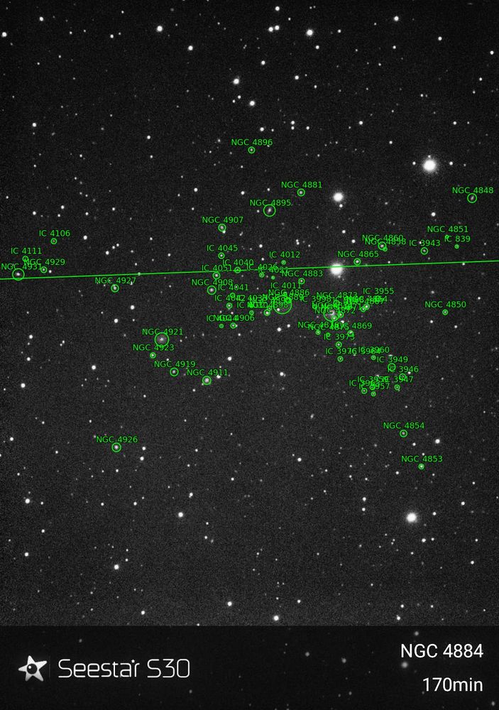 Ancient Light: The Context
Last night was a return trip to the Coma Cluster of Galaxies (while the hockey game was on).  Also called Abell 1656, this cluster is approximately 10 million lightyears across but 321 million lightyears away.  Mind boggling distances on their own don't mean a lot.  Huge numbers are simply too large for any meaningful discourse by themselves. 

To put it into context, the light that left this swarm of galaxies, earth wasn't even inhabited by dinosaurs yet.  It was a very different place.

http://www.fossilmuseum.net/GeologicalHistory.htm

Briefly stated, 321 million years ago, during the late Carboniferous period, Earth was warm and humid with vast swampy forests dominated by giant ferns, horsetails, and clubmosses. These forests formed the coal deposits we use today. Oxygen levels were higher than now, supporting enormous insects like dragonflies with 2.5-foot wingspans. Continents were slowly drifting together toward the supercontinent Pangaea, and early reptiles were beginning to appear on land.

Context. The vastness of our cosmos is staggering to our minds, it is a conversation worth having as we try to understand what the cosmos is and how it got here.
