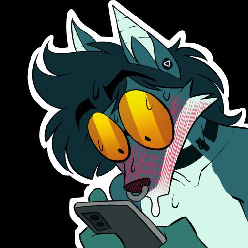 bats is blushing while looking at the phone