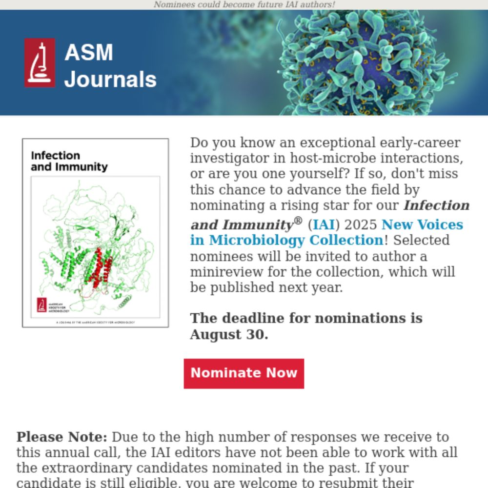 Recommend a Rising Star in the Field of Host-Microbe Interactions - asm.org