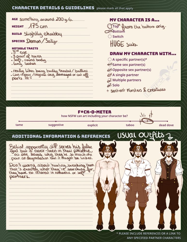 my OC Belial's Artfuck template 