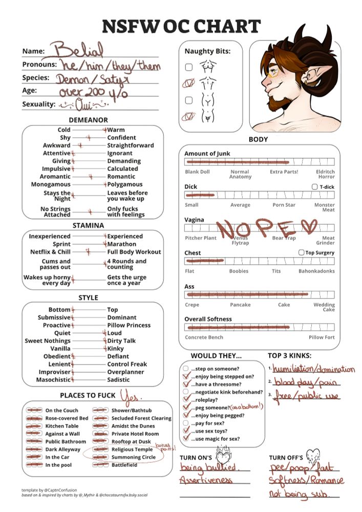 my OC Belial's Artfuck template 