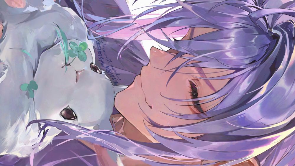 刀剣乱舞より千子村正の二次創作イラスト（ウサギ付き）