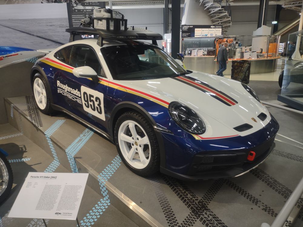 Porsche 911 Dakar on display at the Technik Museum Sinsheim in Germany.