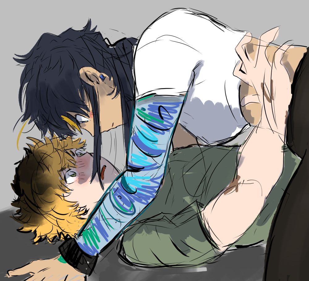 Andy is the plasma OC and Lainey is the female OC on top 