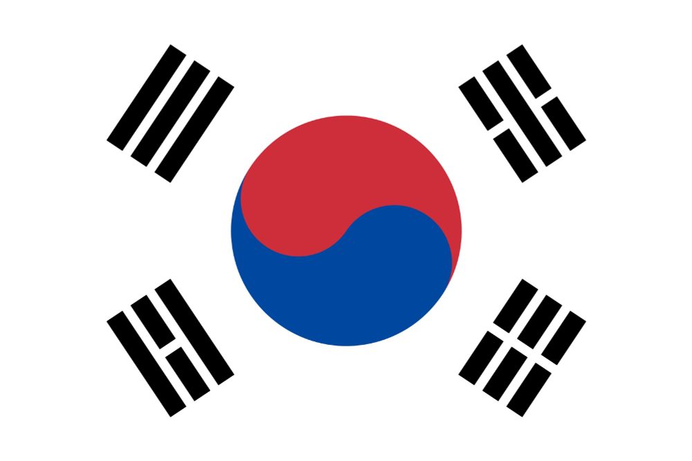 The South Korean flag