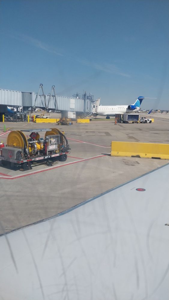 View out the plane window