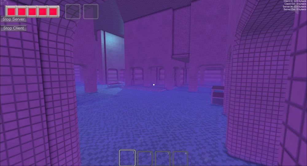 An interior view of the poolrooms