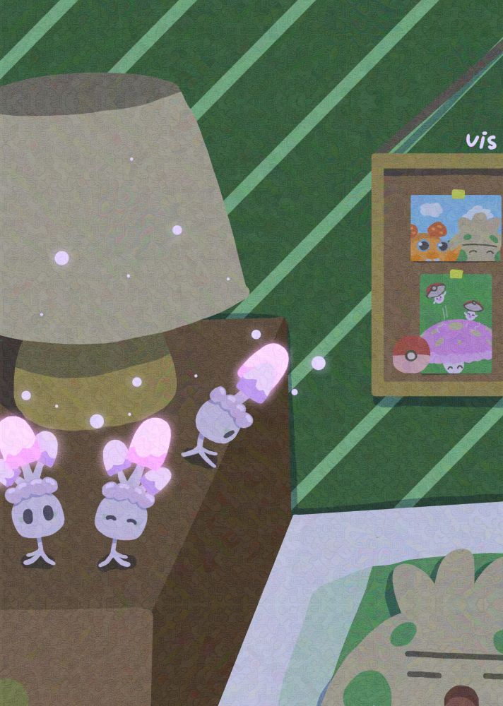キノコポケモンが好きなトレーナーのおうち