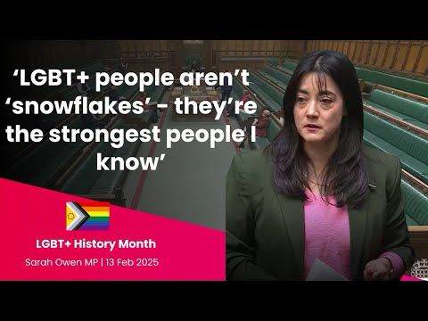 Progress isn't inevitable - we need to fight for LGBTQ+ rights  | Sarah Owen MP