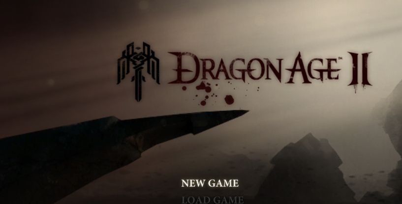 dragon age 2 main menu screenshot
