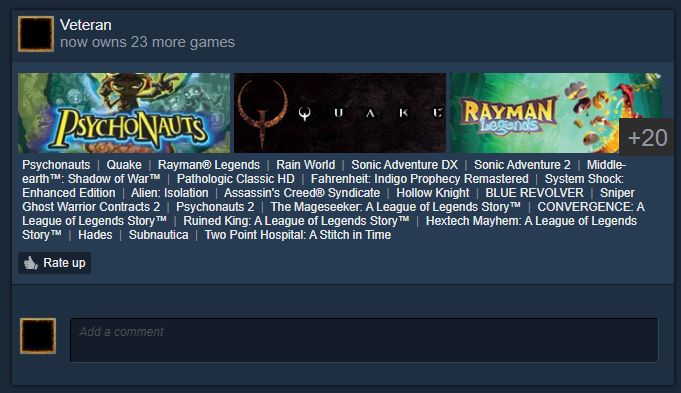 Me, a genius, buying 23 games in one go in the Steam Summer Sale