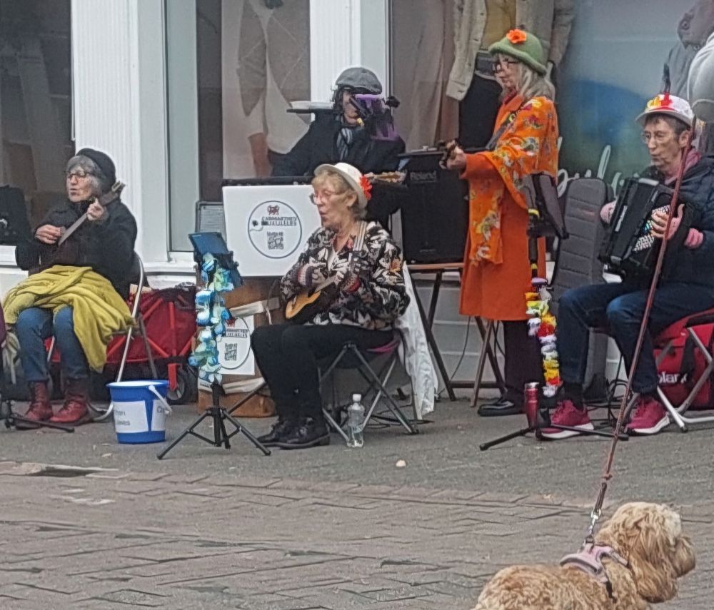 Ladies collecting for charity