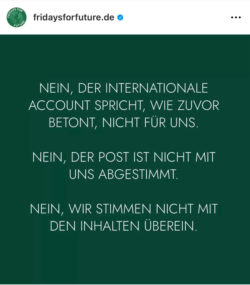 Statement von FFF.de