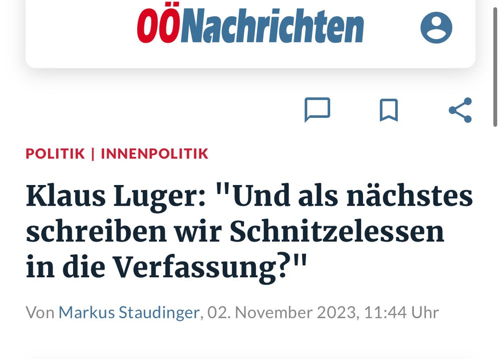 Screenshot aus den OÖN