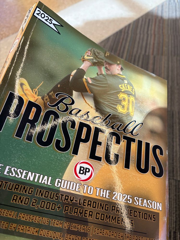 Cover of the just released 2025 Edition of Baseball Prospectus