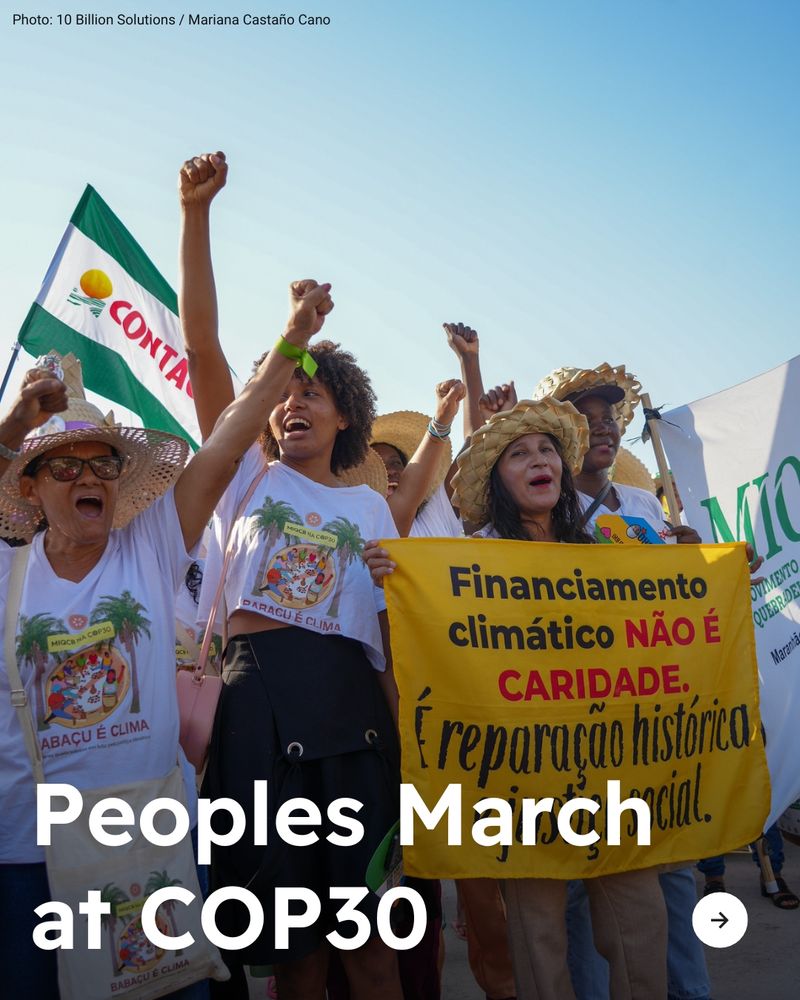 Photos from the Peoples March at COP30 in Belém, Brazil.