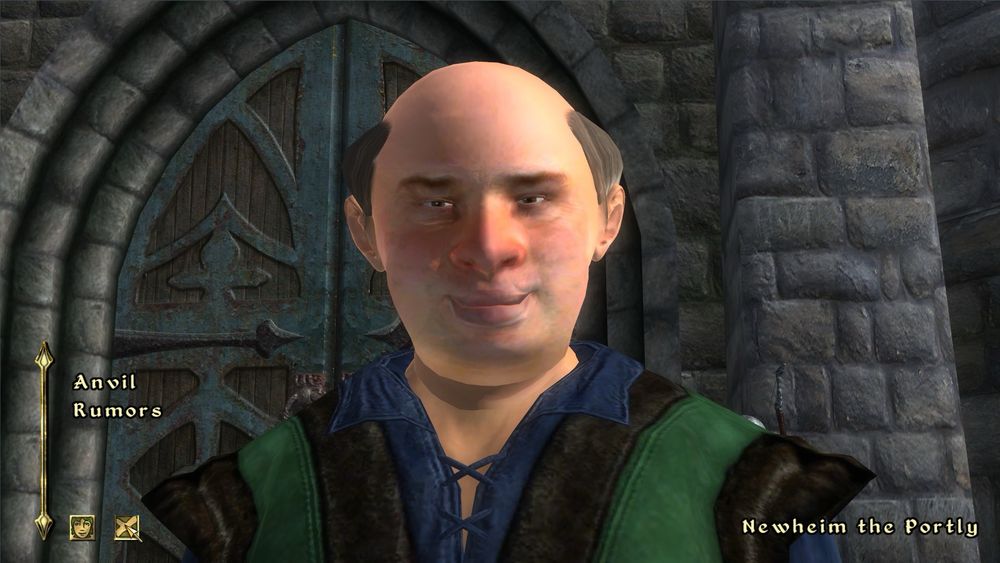 A screenshot from the original Elder Scrolls IV: Oblivion from 2006. 
