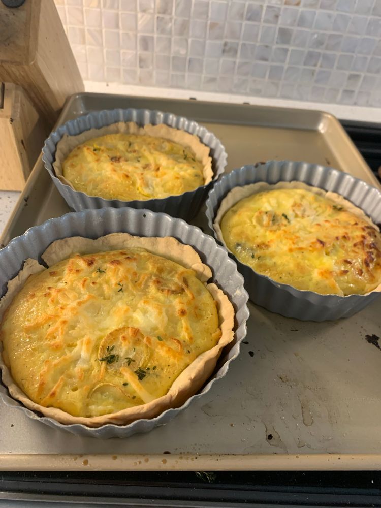 The finished product: mini squash quiches!