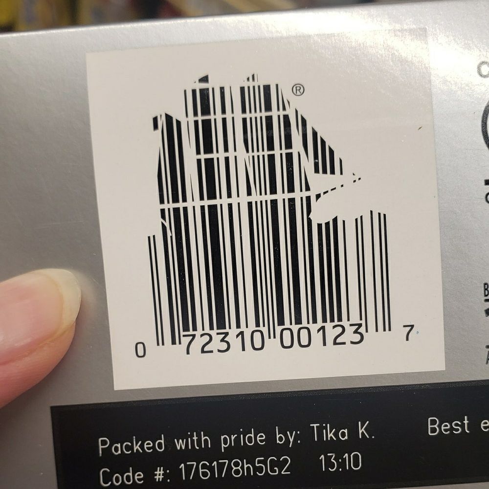 Barcode takes the shape of a grand ship with many sails