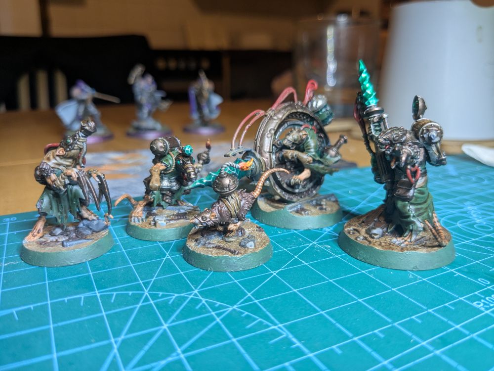 Painted Skaven miniatures