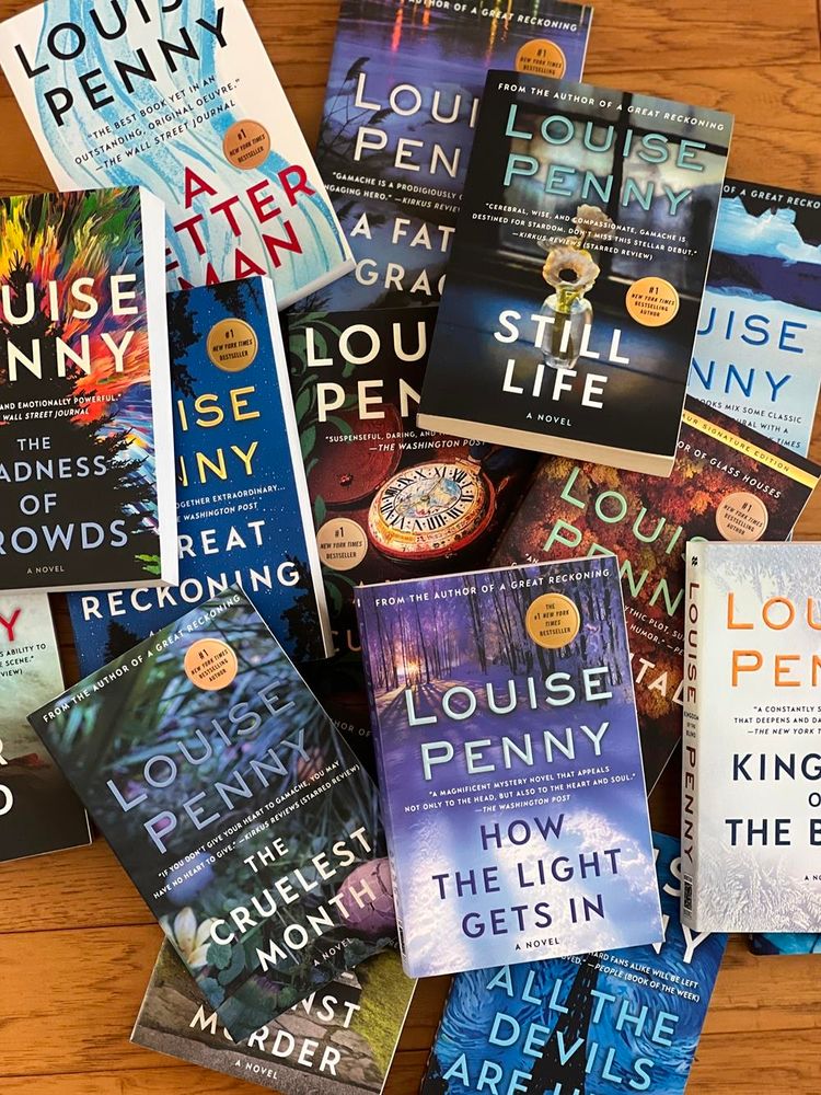 A pile of novels by Louise Penny

Photo taken from https://fromourbookshelf.com/louise-penny-inspector-gamache-books-in-order/