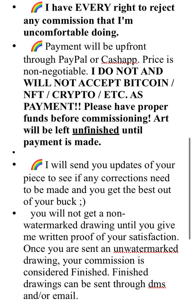 Part 3 of my comm rules