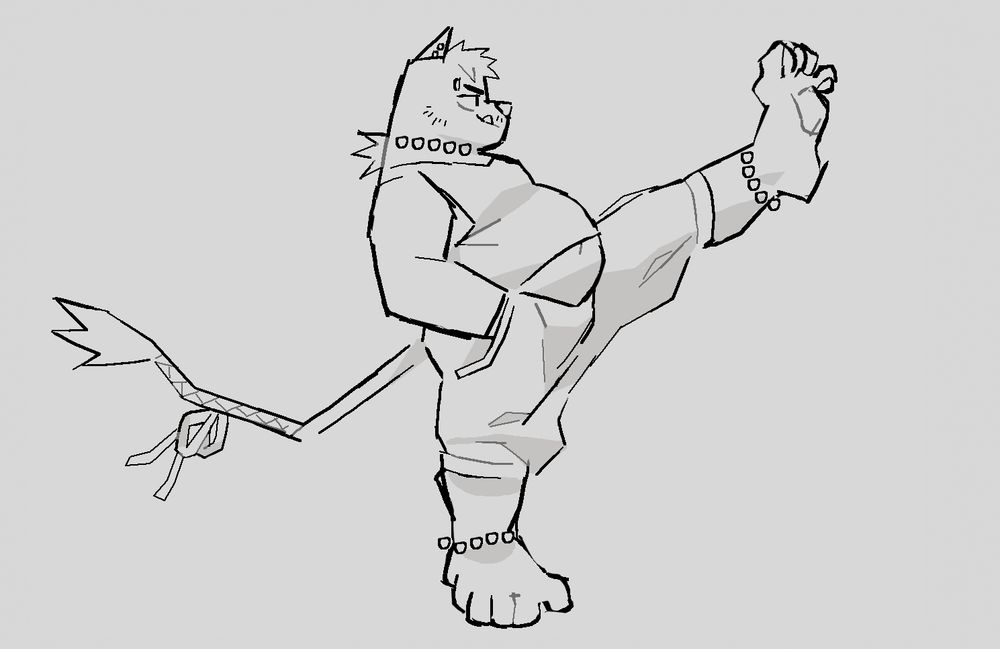 Roland be standing with his foot in the air like he the damn letter Y.