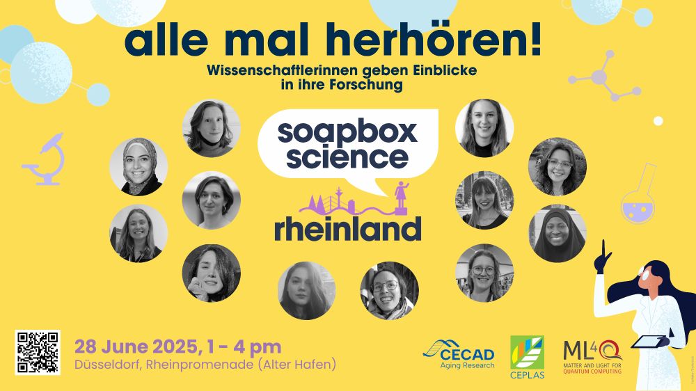 alle mal herhören
Wissenschaftlerinnen geben einblock in ihre Forschung
Soapbox Science
28 June 2025, 1-4 pm
