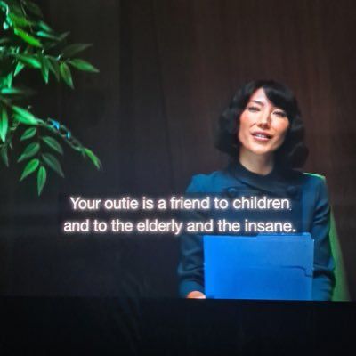 severance miss casey “your outie is a friend to children and to the elderly and the insane”