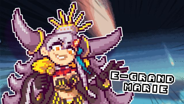 pixel art of E-Grand Marie from fate grand order