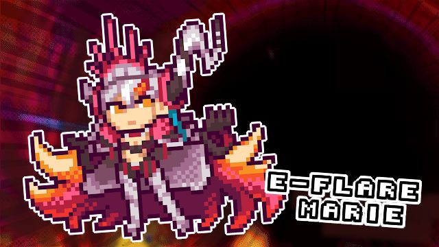 pixel art of E-Flare Marie from fate grand order