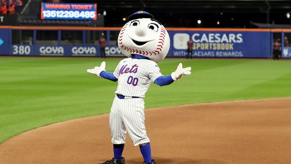 Mr. Met haunting Citi Field