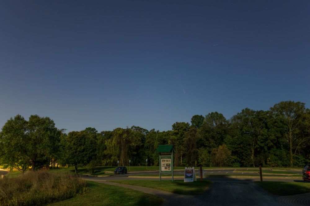 Comet C/2023 A3 (Tsuchinshan-ATLAS) Timelapse at Rockburn Branch Park