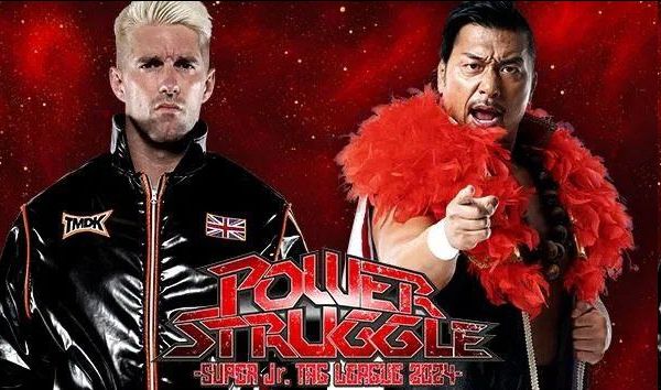 A poster for Zack Sabre Jr vs Shingo Takagi at Power Struggle 2024