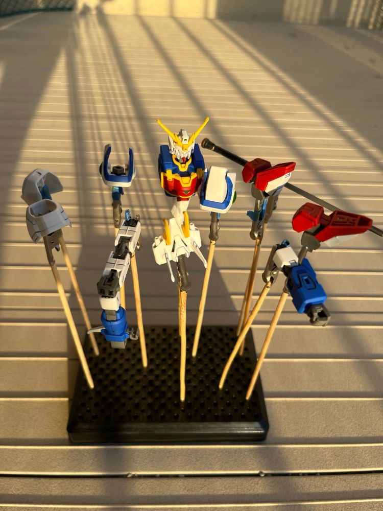 HG Shenlong upper torso pieces [and feet!] for top coating