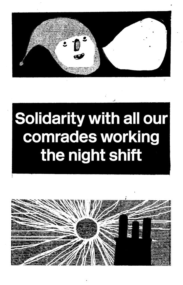 small hours
big time

Father Christmas says
Solidarity with all our comrades working the night shift

3am - stars, silence
and that's enough