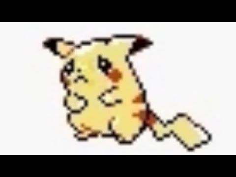 Sad Pikachu sprite from the Lost Silver game.