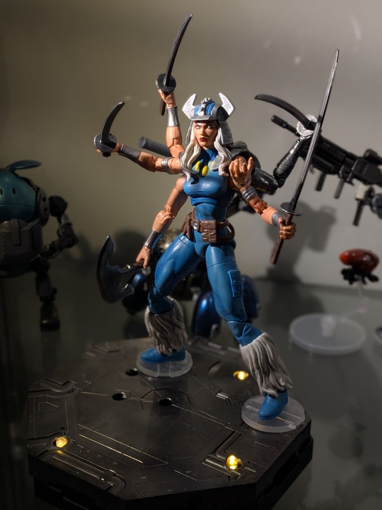 Marvel Legends Spiral with custom paint and lit base