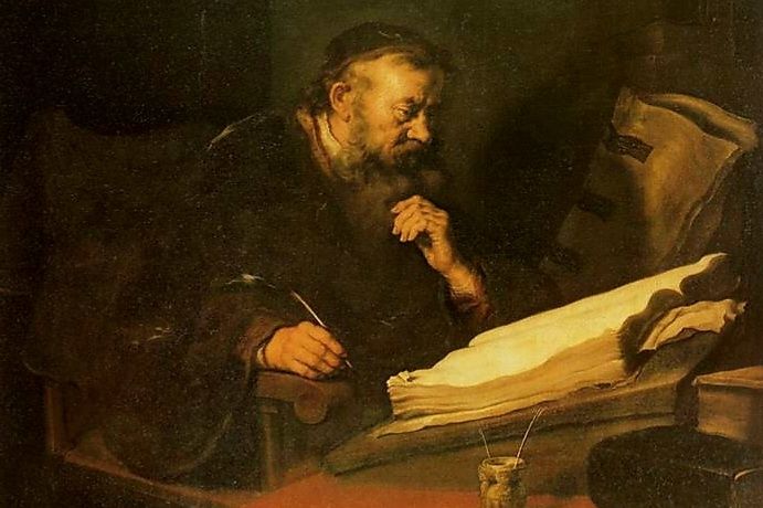 Text source: https://www.gutenberg.org/files/44553/44553-h/44553-h.htm#Page_303
Image source (detail): https://www.wikiart.org/en/salomon-koninck/a-man-at-his-desk