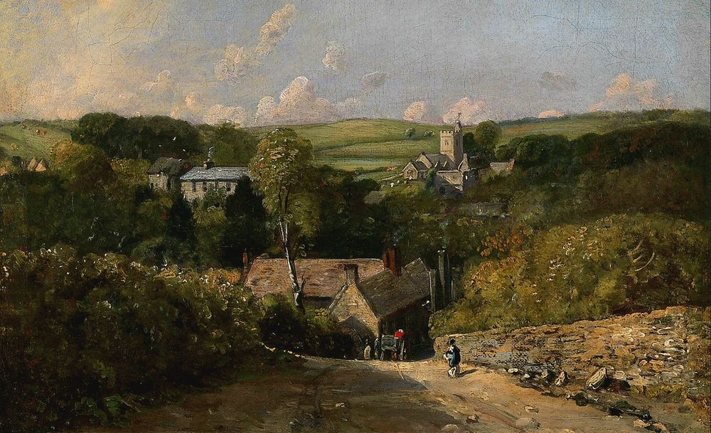 Text source: https://www.gutenberg.org/files/44553/44553-h/44553-h.htm
Image source (detail): https://commons.m.wikimedia.org/wiki/File:John_Constable_-_Osmington_Village_-_Google_Art_Project.jpg#mw-jump-to-license